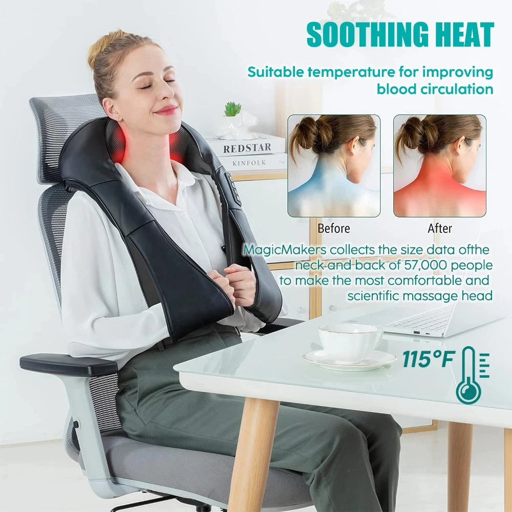 NeckHealer Shiatsu Heat Massager