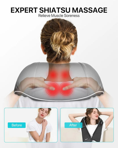 NeckHealer Shiatsu Heat Massager